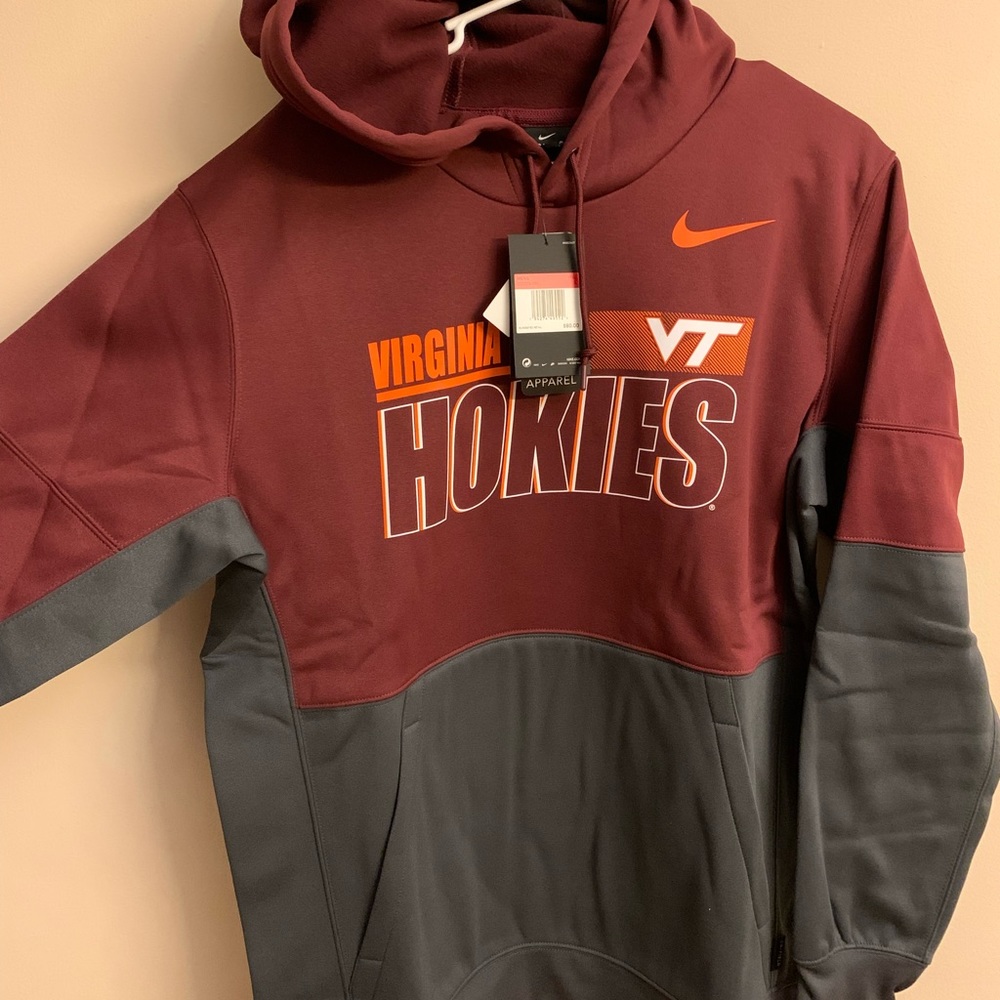 Virginia Tech Hokies Nike Dri-Fit Therma On Field Apparel hooded sweatshirt